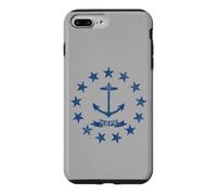 Custodia per iPhone 7 Plus/8 Plus RODE ISOLA STATO BANDIERA (DISTRESSED BLU) PROVIDENCE RODE