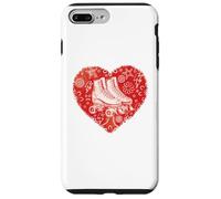 Custodia per iPhone 7 Plus/8 Plus Roller Skater Heart Grafica Pattinaggio su strada