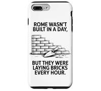 Custodia per iPhone 7 Plus/8 Plus Roma Non È Stata Costruita In Un Giorno, Ma I Mattoni