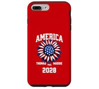 Custodia per iPhone 7 Plus/8 Plus Ron Paul Thomas Massie Election 2028 President American Flag