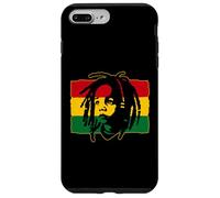 Custodia per iPhone 7 Plus/8 Plus Roots Reggae Baby Rasta Bandiera Rastafari Leone di Juda