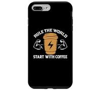 Custodia per iPhone 7 Plus/8 Plus Rule The World Star With Coffee Baristas Funny Coffee Lover