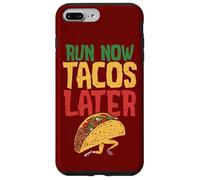 Custodia per iPhone 7 Plus/8 Plus Run Now Tacos Più tardi Citazione divertente Post Allenamento Pasto Corsa