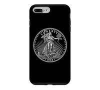 Custodia per iPhone 7 Plus/8 Plus Saint Gaudens Double Eagle 1933 Liberty Coin Collezionista USA