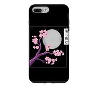 Custodia per iPhone 7 Plus/8 Plus Sakura Cornice Blooming Cherry Blossom Arte Giapponese Anime