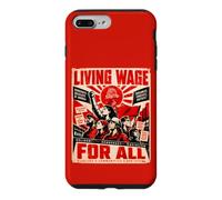 Custodia per iPhone 7 Plus/8 Plus Salario vivente per tutti - Socialisti democratici d'America, DSA