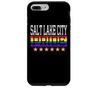 Custodia per iPhone 7 Plus/8 Plus Salt Lake City Pride Gay Lesbiche Queer LGBT Bandiera Arcobaleno