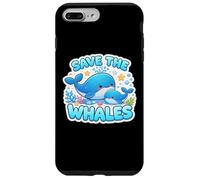 Custodia per iPhone 7 Plus/8 Plus Salvare le balene amante Giornata della Terra Ambiente Ecologia Cute Kid