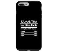 Custodia per iPhone 7 Plus/8 Plus Samantha Valori nutrizionali Class Sass Style Funny Name Parody