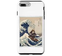 Custodia per iPhone 7 Plus/8 Plus Samurai Cat Surf La Grande Onda Off Kanagawa Ukiyo-e Art