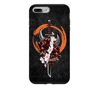 Custodia per iPhone 7 Plus/8 Plus Samurai Giapponese, Oni Demon, Sakura, Spada Katana