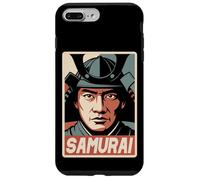 Custodia per iPhone 7 Plus/8 Plus Samurai giapponese Ukiyo-e Anime Retro Giappone Bushido Souvenir