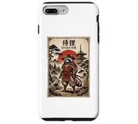 Custodia per iPhone 7 Plus/8 Plus Samurai Raccoon Japanese Vintage Funny Gifts Graphic Art