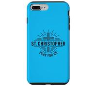 Custodia per iPhone 7 Plus/8 Plus San Cristoforo prega per noi Catholic Cross Travel