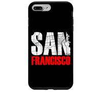 Custodia per iPhone 7 Plus/8 Plus San Francisco California Graphic Map T-shirt, San Francisco