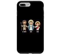 Custodia per iPhone 7 Plus/8 Plus San Giuseppe, Maria e Gesù Santi Cattolici Bambini Fede Santo