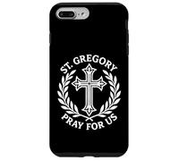 Custodia per iPhone 7 Plus/8 Plus San Gregorio prega per noi Croce religiosa cattolica