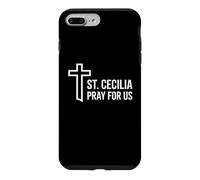 Custodia per iPhone 7 Plus/8 Plus Santa Cecilia Prega per noi Patrono della Musica Cattolica