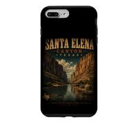 Custodia per iPhone 7 Plus/8 Plus Santa Elena Canyon Texas Big Bend Vintage Deserto