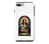 Custodia per iPhone 7 Plus/8 Plus Santa Maria Goretti Prega Per Noi Icona Cattolica Arte Fede