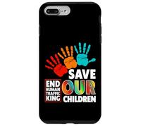 Custodia per iPhone 7 Plus/8 Plus Save Our Children Shirt - Fine tratta di esseri umani camicie