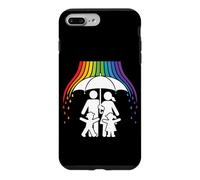 Custodia per iPhone 7 Plus/8 Plus Save Space - Ombrello protettivo arcobaleno, motivo: patrioti