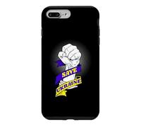 Custodia per iPhone 7 Plus/8 Plus Save Ukraine - Stop Russia - Stop alla guerra in Ucraina