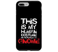 Custodia per iPhone 7 Plus/8 Plus Scary Gnome Halloween Costume Scary Garden Cute Gnome Gift