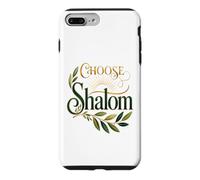 Custodia per iPhone 7 Plus/8 Plus Scegli Shalom Biblical Peace Christian Faith Olive Branch
