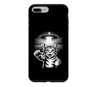 Custodia per iPhone 7 Plus/8 Plus Scena di rapimento di gatti UFO spaziali