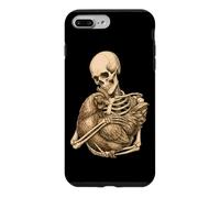 Custodia per iPhone 7 Plus/8 Plus Scheletro che abbraccia il pollo divertente spettrale regalo contadino