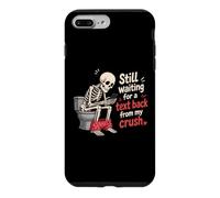 Custodia per iPhone 7 Plus/8 Plus Scheletro divertente in attesa di un testo di ritorno da My Crush