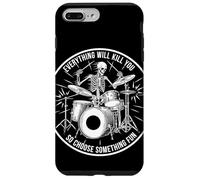 Custodia per iPhone 7 Plus/8 Plus Scheletro Drummer Everything Will Kill You Funny