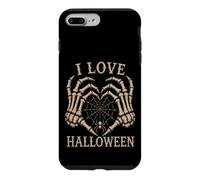 Custodia per iPhone 7 Plus/8 Plus Scheletro Mani Cuore I Love Halloween Spider Costume