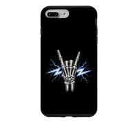 Custodia per iPhone 7 Plus/8 Plus Scheletro Mano Rock Horns Lightning Rock On