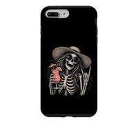 Custodia per iPhone 7 Plus/8 Plus Scheletro Ragazza Rock Horns Beach Cocktail Estate Rock'n Roll