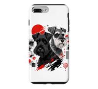 Custodia per iPhone 7 Plus/8 Plus Schnauzer - Abbigliamento urbano Kawaii per amanti dei cani