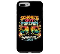 Custodia per iPhone 7 Plus/8 Plus Schools Out Forever Pensione 2026 Insegnante in pensione Retro
