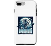 Custodia per iPhone 7 Plus/8 Plus Sci Fi Space Run Run Ma non puoi nascondere l'astronauta