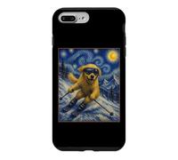 Custodia per iPhone 7 Plus/8 Plus Sci Golden Retriever Art Sciatore Cane su Ski Hill