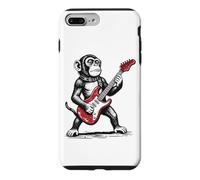 Custodia per iPhone 7 Plus/8 Plus Scimmia rock, scimmietta divertente che suona la chitarra
