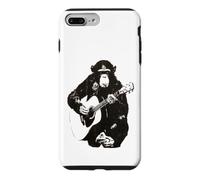 Custodia per iPhone 7 Plus/8 Plus Scimpanzé che suona la chitarra Design - Musica divertente Scimmia Art