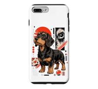 Custodia per iPhone 7 Plus/8 Plus Scruffy Bassotto Urban Kawaii Dog Art