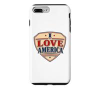 Custodia per iPhone 7 Plus/8 Plus Scudo da supereroe I Love America