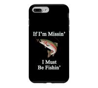 Custodia per iPhone 7 Plus/8 Plus Se mi manca devo pescare alla trota iridea, pesca a mosca