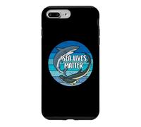 Custodia per iPhone 7 Plus/8 Plus Sea Lives Matter | Squalo bianco e squalo martello
