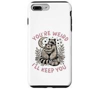 Custodia per iPhone 7 Plus/8 Plus sei strano ti terrò procione opossum Valentine Days