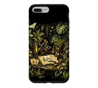 Custodia per iPhone 7 Plus/8 Plus Serra vintage botanica panchina da vaso, design naturale