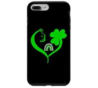 Custodia per iPhone 7 Plus/8 Plus Shamrock Cat St Patricks Funny Irish Lucky Cat Charm Clover