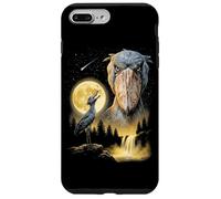 Custodia per iPhone 7 Plus/8 Plus Shoebill Cicogna Ululando alla Luna Strano Meme Divertente Anni '90 Uccello
